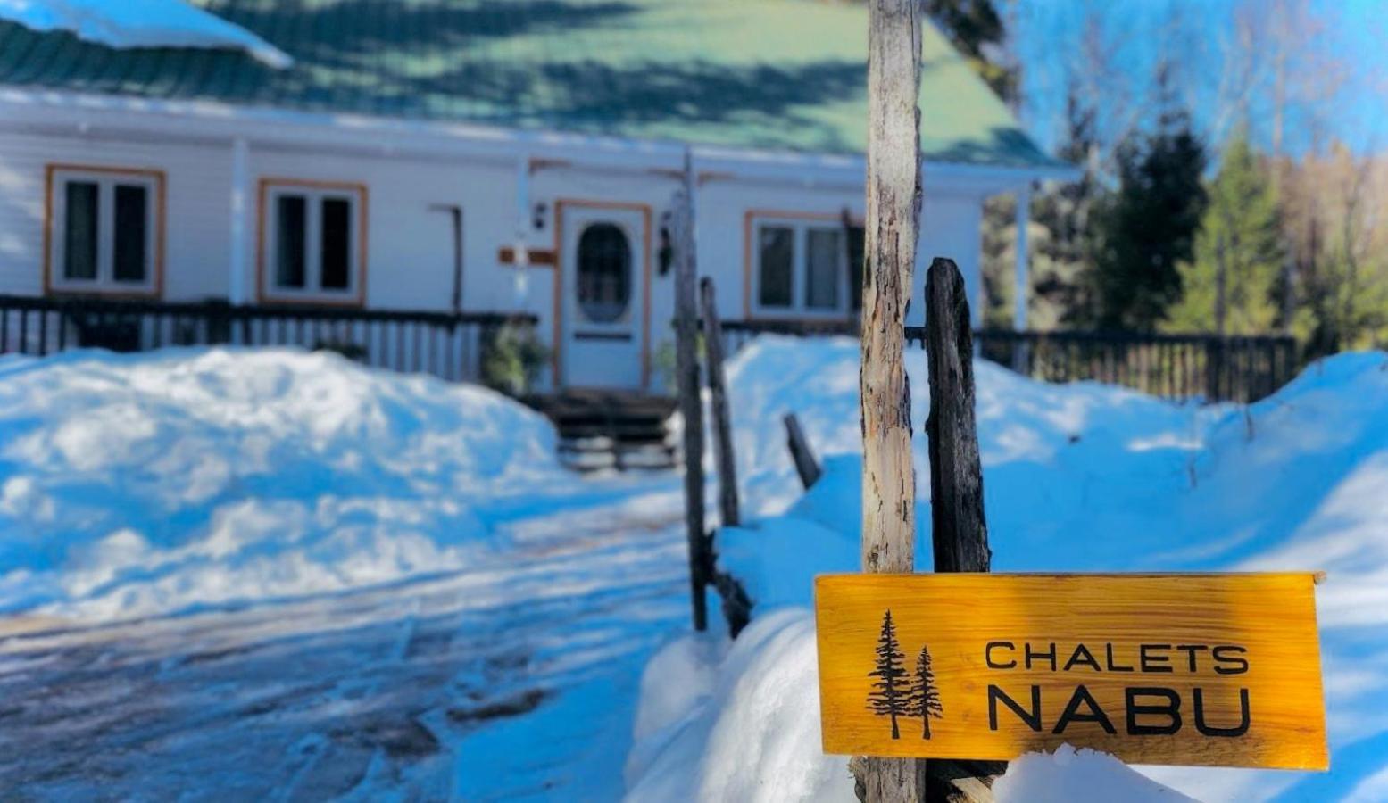 Chalet Nabu L'Ours - Riviere - Billard Saint-Alexis-des-Monts Exterior foto