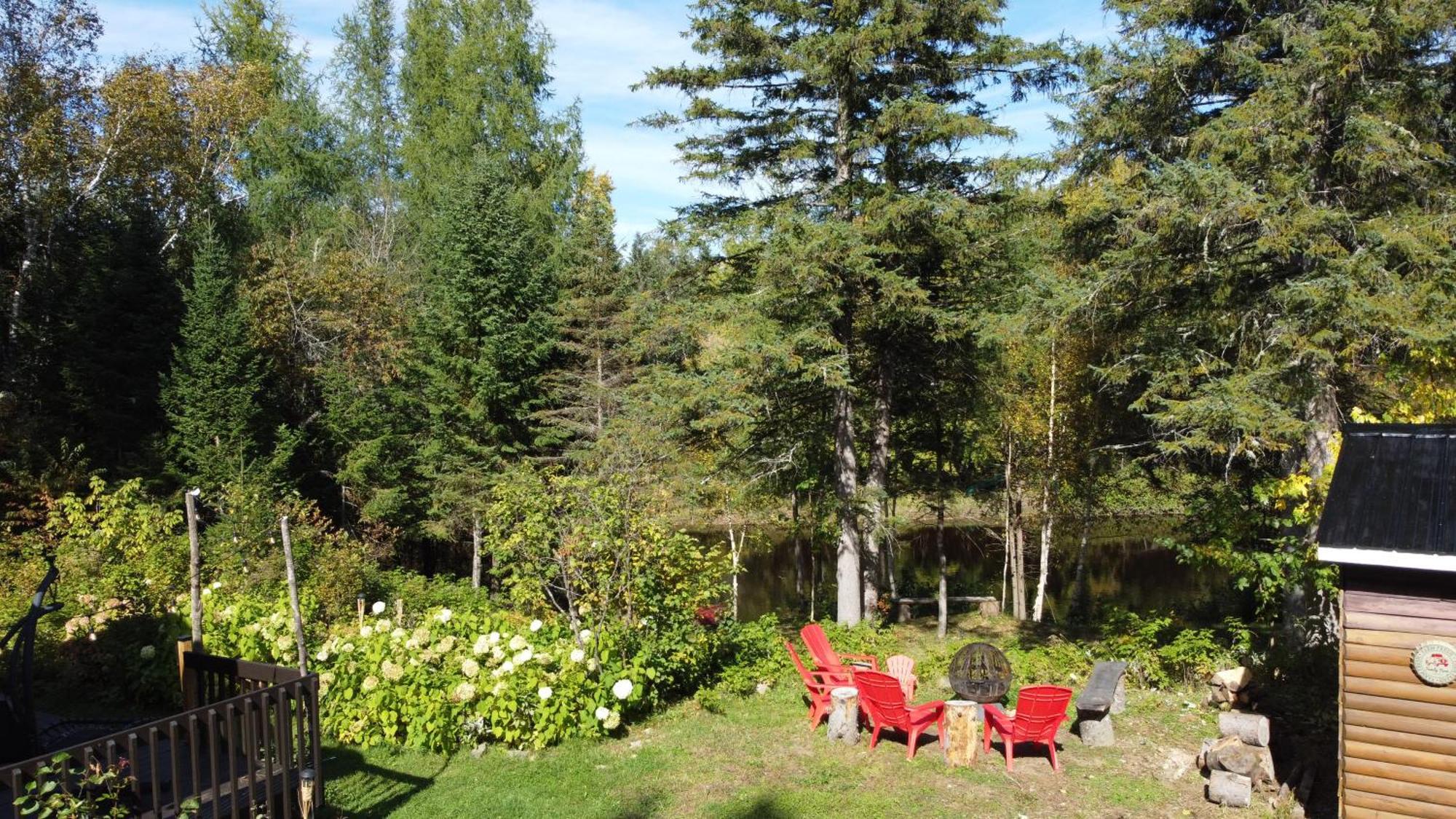 Chalet Nabu L'Ours - Riviere - Billard Saint-Alexis-des-Monts Exterior foto